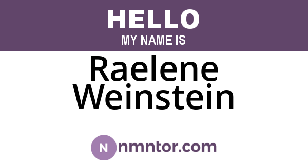 Raelene Weinstein