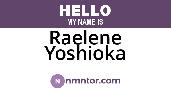 Raelene Yoshioka