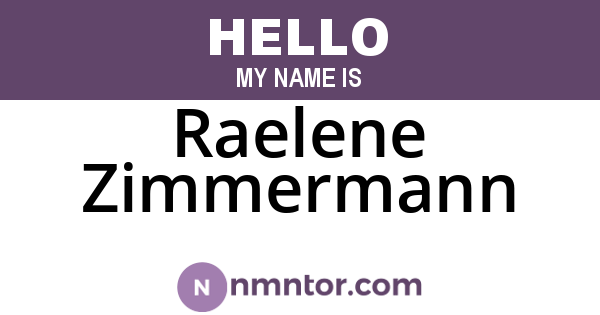 Raelene Zimmermann