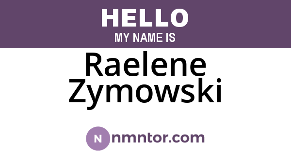 Raelene Zymowski
