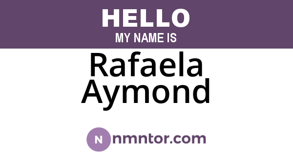 Rafaela Aymond