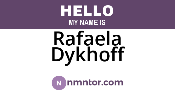 Rafaela Dykhoff