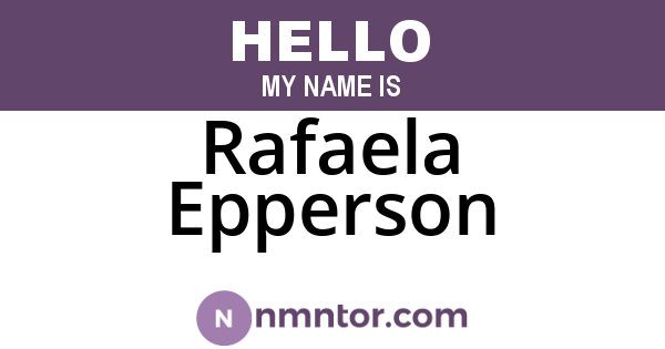Rafaela Epperson
