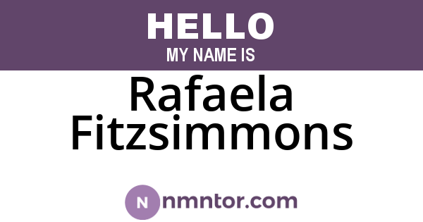 Rafaela Fitzsimmons