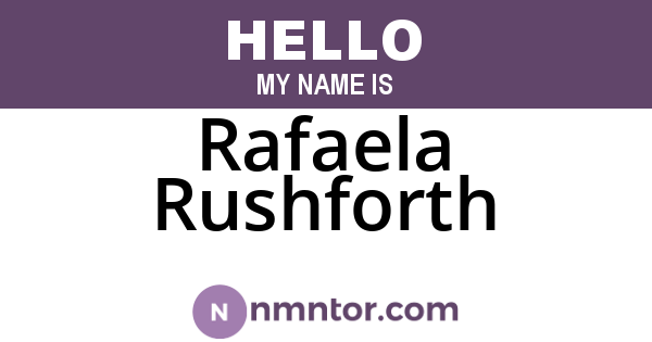 Rafaela Rushforth