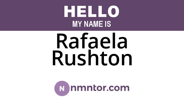 Rafaela Rushton