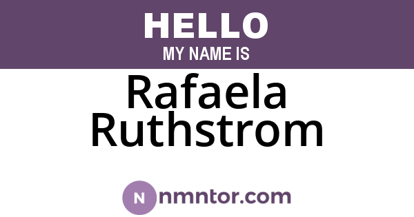 Rafaela Ruthstrom