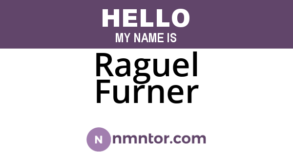 Raguel Furner
