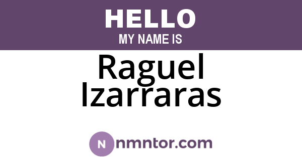 Raguel Izarraras