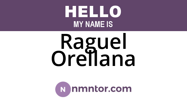 Raguel Orellana