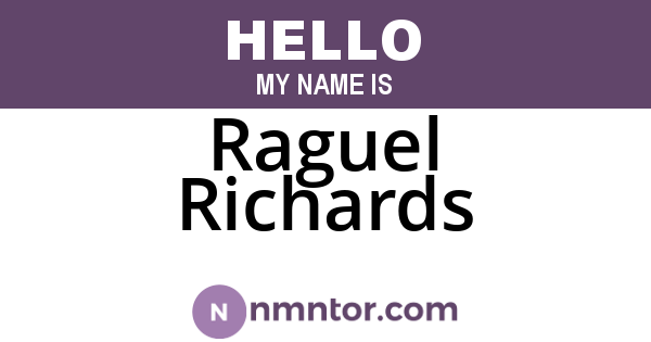 Raguel Richards