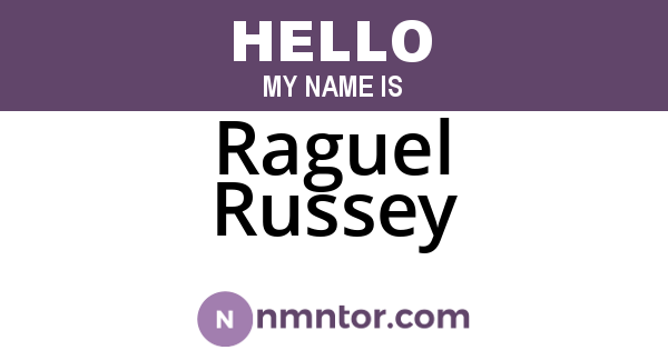Raguel Russey