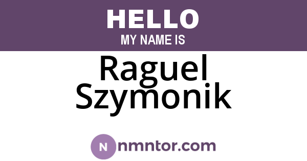 Raguel Szymonik