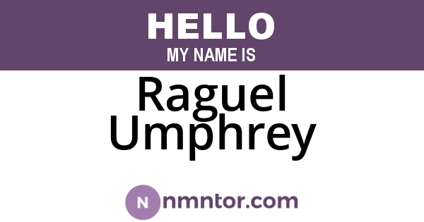 Raguel Umphrey