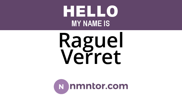 Raguel Verret