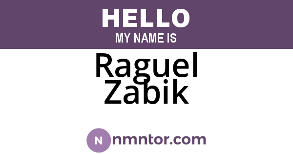 Raguel Zabik