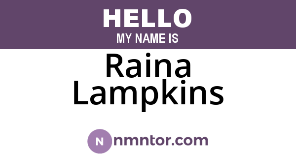 Raina Lampkins