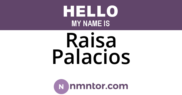 Raisa Palacios