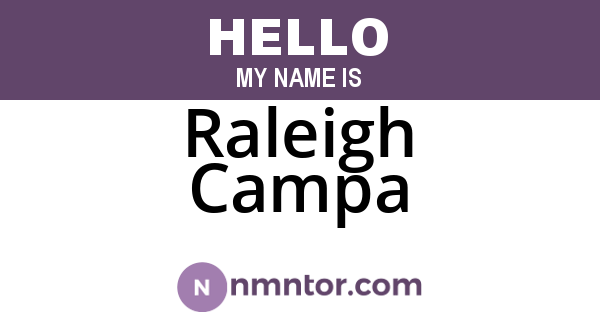 Raleigh Campa