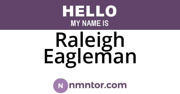 Raleigh Eagleman