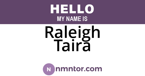 Raleigh Taira