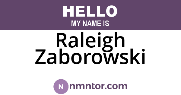 Raleigh Zaborowski
