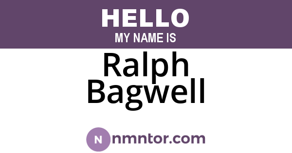 Ralph Bagwell