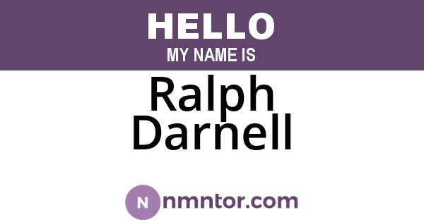 Ralph Darnell