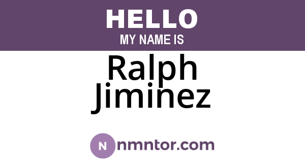 Ralph Jiminez