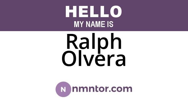 Ralph Olvera