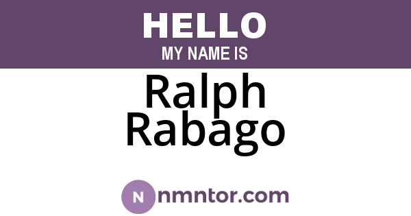 Ralph Rabago