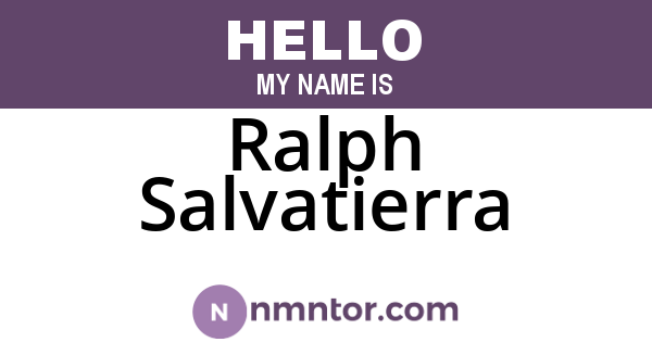 Ralph Salvatierra