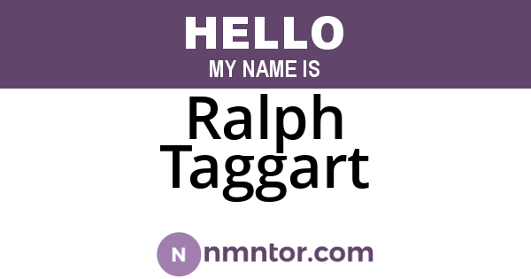 Ralph Taggart