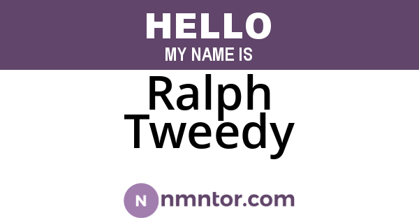 Ralph Tweedy