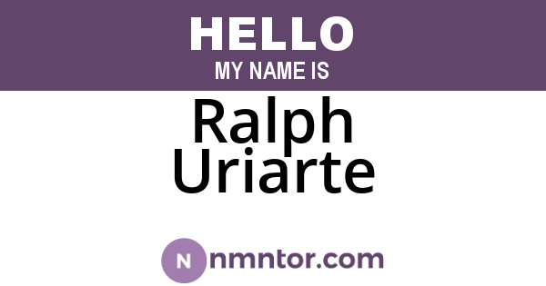 Ralph Uriarte