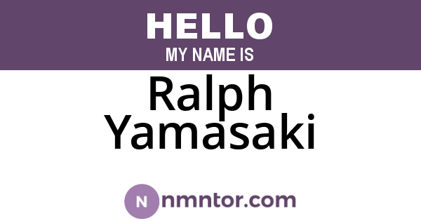 Ralph Yamasaki