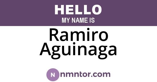 Ramiro Aguinaga