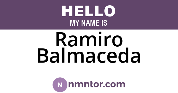 Ramiro Balmaceda