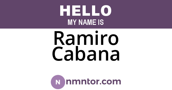 Ramiro Cabana