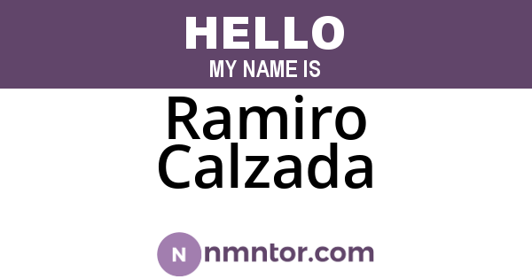 Ramiro Calzada