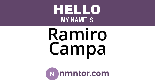 Ramiro Campa
