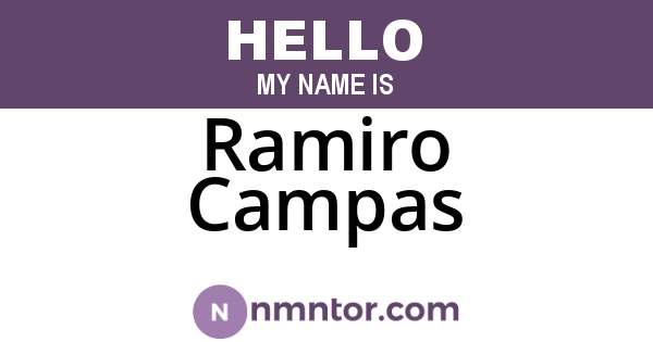 Ramiro Campas