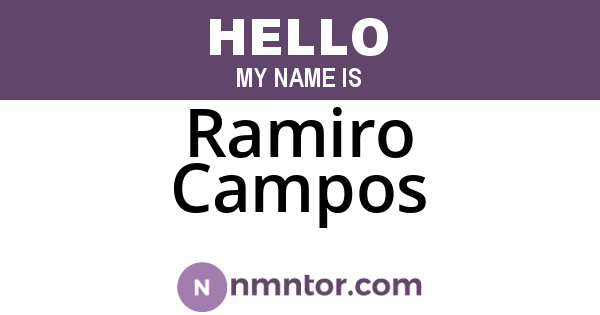 Ramiro Campos