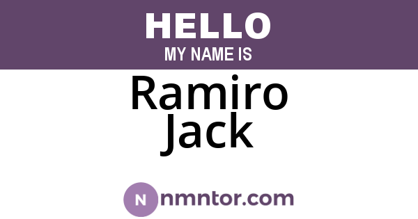 Ramiro Jack