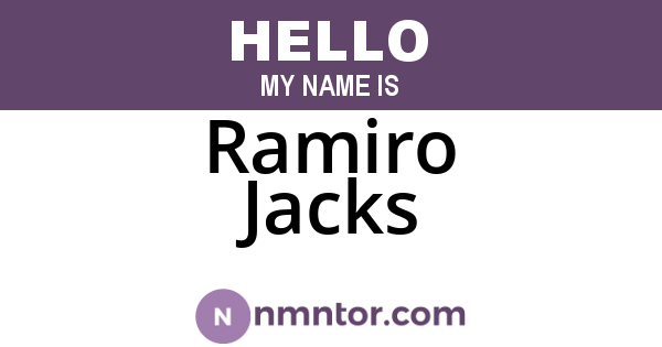 Ramiro Jacks