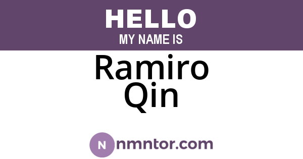Ramiro Qin
