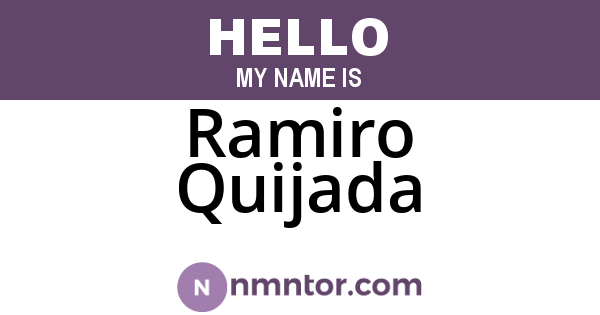 Ramiro Quijada