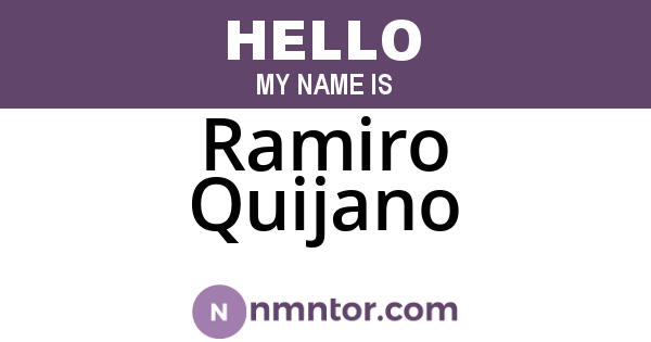 Ramiro Quijano