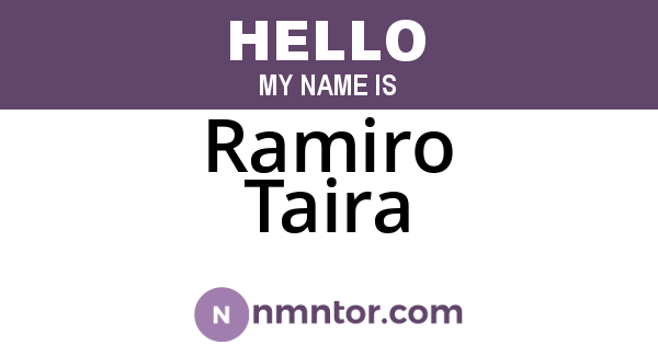 Ramiro Taira