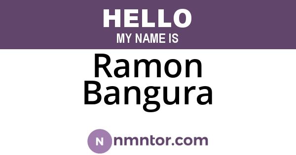 Ramon Bangura